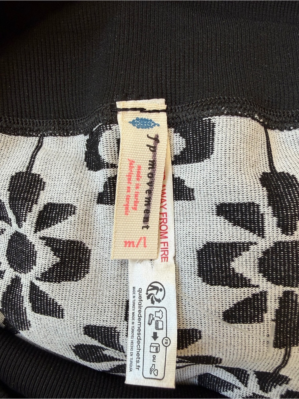 Women’s Free People FP Movement Leggings Pants Flower Large New - Picture 3 of 8